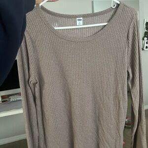 Old Navy Tan Crew Neck Sweater